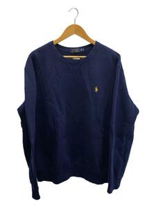 POLO RALPH LAUREN◆スウェット/XL/コットン/NVY/無地/390961//