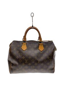 LOUIS VUITTON◆1)スピーディ30_モノグラム・キャンバス_BRW/PVC/BRW