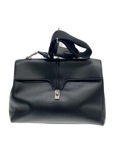 CELINE◆ショルダーバッグ/レザー/BLK/無地/195533CR4.38SI