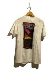 Hanes◆80s/USA製/DOOBIE BROTHERS/Tシャツ/L/コットン/ホワイト