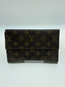 LOUIS VUITTON◆ポシェット・パスポール_モノグラム・キャンバス_BRW/レザー/BRW/モノグラム/レディース