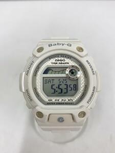 CASIO◆クォーツ腕時計・Baby-G/デジタル/ラバー/WHT/WHT/SS