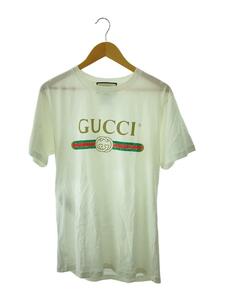 GUCCI◆Tシャツ/-/コットン/WHT/プリント