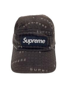 Supreme◆22ss/stitch jacquard camp cap/キャップ/FREE/コットン/BRW/メンズ