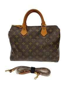 LOUIS VUITTON◆1)スピーディ30_モノグラム・キャンバス_BRW/PVC/BRW