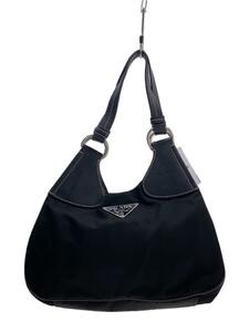 PRADA◆ショルダーバッグ/ナイロン/BLK