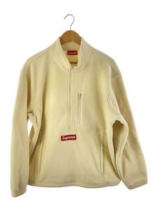 Supreme◆21AW/polartec harf zip pullover/L/ポリエステル/WHT