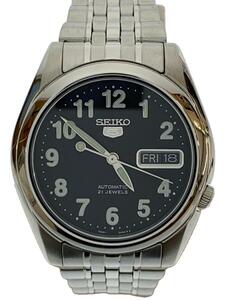 SEIKO◆自動巻腕時計/アナログ/-/BLK/SLV/7S26-01V0