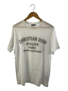 Dior HOMME◆ATELIERロゴ/Tシャツ/M/コットン/WHT