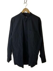 COMOLI◆22AW/コモリシャツ/長袖シャツ/4/コットン/BLK/無地/W03-02001//