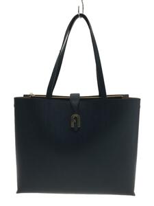 FURLA◆FURLA SOFIA M TOTE/トートバッグ/レザー/ネイビー