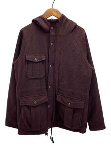 Woolrich◆ウールリッチ/60s/マウンテンパーカ/S/ウール/レッド