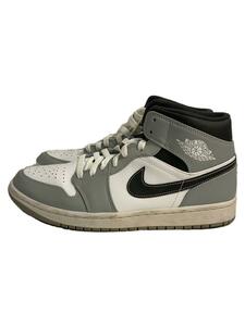 NIKE◆Air Jordan 1 Mid Grey-White/Anthracite/27.5cm/GRY