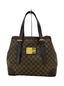 LOUIS VUITTON◆ハムステッドMM_ダミエ・エベヌ_BRW/PVC/BRW