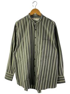 TODAYFUL◆Stripe Over Shirts/長袖シャツ/FREE/コットン/グレー/ストライプ