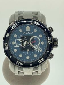 invicta◆クォーツ腕時計/アナログ/ステンレス/BLK/SLV/14339