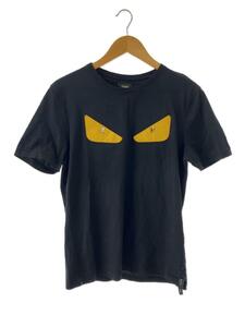 FENDI◆Tシャツ/50/コットン/BLK/FY0722 94T