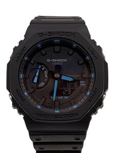 CASIO◆クォーツ腕時計_G-SHOCK/デジアナ/ラバー/BLK/BLK/SS