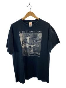 FRUIT OF THE LOOM◆90s/CHRIS THOMAS KING/Tシャツ/XL/コットン/BLK