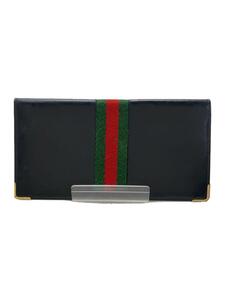 GUCCI◆財布/レザー/BLK/レディース