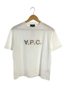 A.P.C.◆23SS/ロゴ刺繍Tシャツ/XS/コットン/WHT/24235-1-93701//