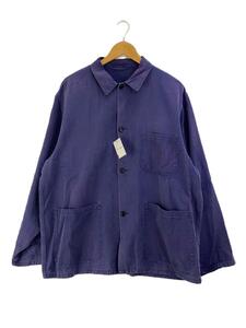 COMOLI◆23SS/コットンドリルワークジャケット/3/コットン/ネイビー