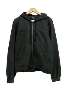 STUSSY◆Solid Work cotton jacket/ダック地/ジップパーカー/M/コットン/GRY/115567