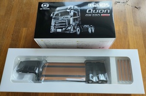 [ новый товар нераспечатанный ] Kyosho 1/43k on GW 530 tractor head черный + трейлер 