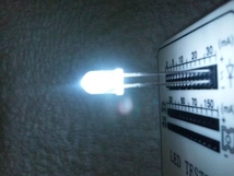 LED 自作用 砲弾5mm ホワイト 100球セット 27000mcd 送料無料_画像2