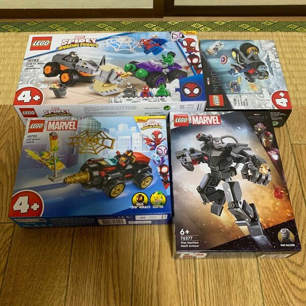 新品　レゴ LEGO マーベル　スーパーヒーロー　10782、10792、76277、76198 4点セット