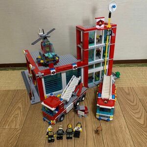LEGO レゴ　CITY 消防署　消防車　60004、60002 現状品