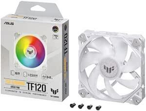 ASUS TUF Gaming TF120 120mm ARGBファン Single Pack/高性能な流体動圧ベアリング (FD