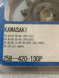 レンサル◆KAWASAKI KX60・65・80・85・100レンサルスプロケット13 T 未使用 