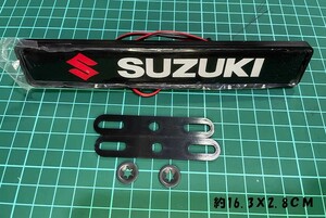 SUZUKI 光る LED フロント エンブレム スズキ スイフト ジムニー スペーシア ソリオ ワゴンR ハスラー ラパン アルト