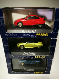 ★ EBBRO 1/43 ホンダ インサイト 3台セット ★