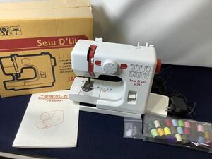 JANOME ミシン Sew D'Lite JA701 ジャノメ コンパクト 電動ミシン ホワイト 電源コード フットペダル 簡易動作確認済み 現状品 MI050403