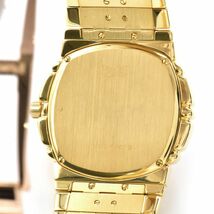 [3年保証] ピアジェ メンズ タナグラ 17041M401D K18YG パヴェダイヤ ダイヤモンド文字盤 ブラック 黒 クオーツ 腕時計 中古 送料無料_画像5