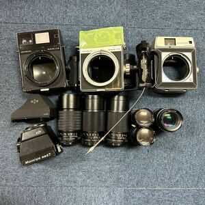 【B5】計10点　Mamiya 中判カメラ　まとめ売り　Mamiya Press など　ファインダー　レンズ　210mm F4 UNIVERSAL 