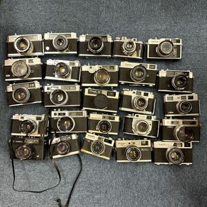 【A1】計25個　レンジファインダー カメラ まとめ売り　Canon YASHICA Konica Minolta Olympus ジャンク品