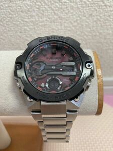 GST-B400AD-1A4JF CASIO G-SHOCK G-STEEL モバイルリンク タフソーラー 赤 美品