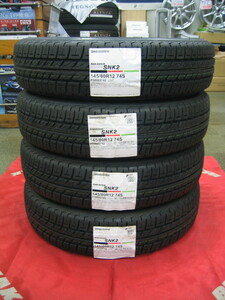 ブリヂストン 夏 タイヤ スニーカー2 SNK2 145/80R12 145/80-12 新品 4本 税込み 即納OK 送料無料 ミラ、エッセ 数量限定販売