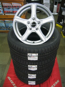 ブリヂストン 低燃費 夏 タイヤ ニューノ 205/60R16 205/60-16 ＆ アルミホイール 新品 4本 税込み 即納OK 送料無料 ノア、ヴォクシー