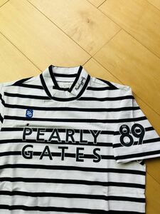 パーリーゲイツ PEARLY GATES 切替ボーダー半袖ポロシャツ