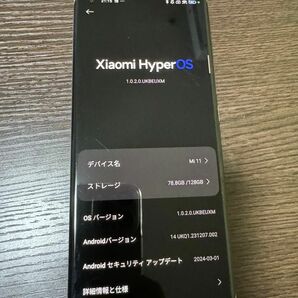 Xiaomi mi 11 グローバル版 hyper os 【ジャンク品】