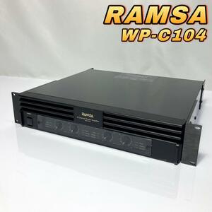 ( returned goods guarantee ) RAMSA WP-C104 4 channel power amplifier Ram saPanasonic Panasonic black ( photograph addition publication equipped )