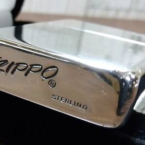 【希少】 ZIPPO コレクション整理 ヴィンテージ 80‘ｓ ／ STERLING SILVER ZIPPO 『ZIPPO イタリック』 刻印 1980年代中頃～1990年代の画像1