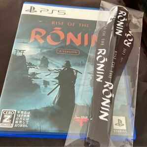 ［PS5］RISE OF THE RONIN Z VERSION ライズオブザローニン　店舗限定ストラップ付き　特典コード未使用