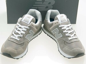 新品/NEW BALANCE/ニューバランス/ML574EVG/GRAY/グレー/ECOGREENスエード/ワイズＤ/26.0cm