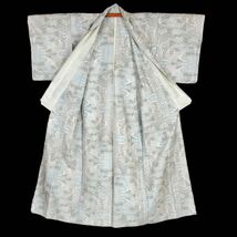 小紋 単衣着物 大島 着物 きもの リサイクル着物 kimono 中古 仕立て上がり 身丈160cm 裄丈64cm_画像5
