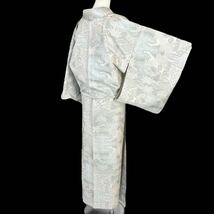 小紋 単衣着物 大島 着物 きもの リサイクル着物 kimono 中古 仕立て上がり 身丈160cm 裄丈64cm_画像3